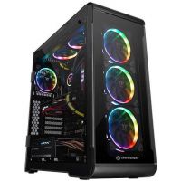 Carcasa Thermaltake View 32 Black Tempered Glass RGB, Negru