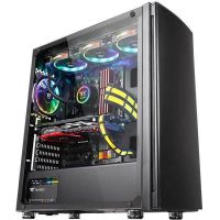 Carcasa Thermaltake Versa H27 Tempered Glass, Negru