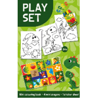 Set de joaca cu carte de colorat - Dino | Wins Holland