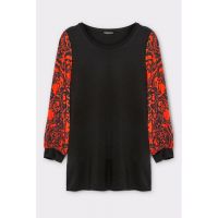 Bluza cu maneci contrastante