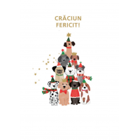 Felicitare - Craciun fericit cu patrupede | Hammond Gower