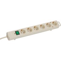 Prelungitor Brennenstuhl Comfort Line Plus 172778, 6 prize Schuko, 2m, Alb