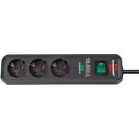 Prelungitor cu protectie Brennenstuhl Eco-Line 157264, 3 prize Schuko, 1.5m, Negru