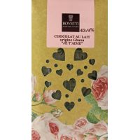 Tableta de ciocolata cu lapte - I love you | Bovetti