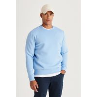Bluza de trening cu decolteu la baza gatului si model uni