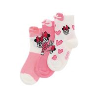 Set de sosete cu imprimeu Minnie Mouse - 3 perechi