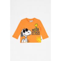 Bluza cu decolteu la baza gatului si imprimeu