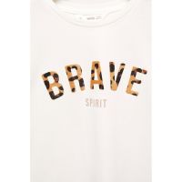Bluza de bumbac cu imprimeu Spirit