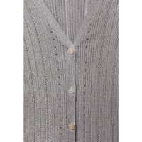 Cardigan tricotat fin Aluminio