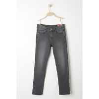 Blugi slim fit cu aspect decolorat