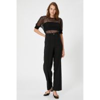 Bluza crop semitransparenta