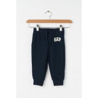 Pantaloni sport cu captuseala de fleece si logo brodat