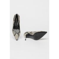 Pantofi cu toc stiletto si imprimeu piele de sarpe Demi