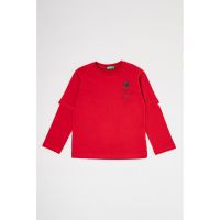 Bluza cu decolteu la baza gatului - din bumbac
