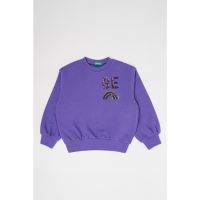 Bluza de trening cu decolteu la baza gatului si paiete reversibile