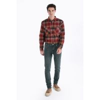 Blugi slim fit cu talie medie