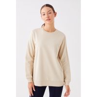 Bluza de trening cu decolteu la baza gatului si slituri laterale cu fermoar