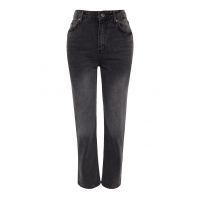 Blugi crop cu croiala dreapta