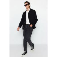 Blugi relaxed fit cu talie medie