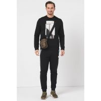 Bluza de trening cu decolteu la baza gatului Salbo