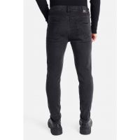 Blugi skinny cu aspect decolorat