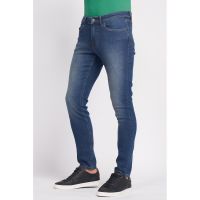 Blugi super slim fit cu aspect decolorat