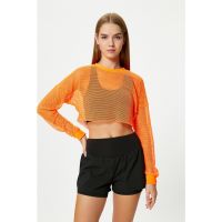 Bluza crop din plasa