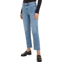 Blugi crop cu croiala dreapta