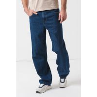 Blugi relaxed fit cu talie medie