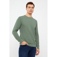Bluza de trening cu decolteu la baza gatului