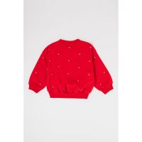 Bluza de trening cu decolteu la baza gatului si maneci cazute