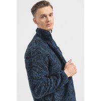 Bluza de trening din material fleece cu fermoar si imprimeu Daniel