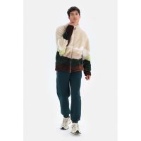 Bluza de trening din material fleece cu maneci cazute