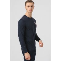 Bluza de bumbac cu imprimeu logo pe piept