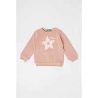 Bluza de trening cu decolteu la baza gatului de bumbac