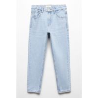 Blugi mom fit cu talie inalta