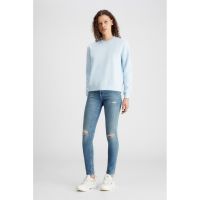 Blugi skinny cu detalii deteriorate