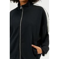 Bluza de trening din amestec de modal cu fermoar