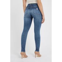 Blugi skinny cu aspect decolorat