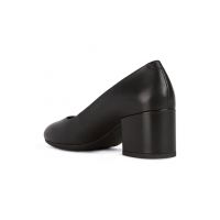 Pantofi din piele cu toc masiv Eleana