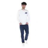 Bluza cu decolteu la baza gatului si imprimeu grafic