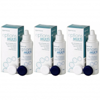 Solutie intretinere lentile de contact Options Multi 3 x 100 ml + suport lentile cadou