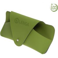 Toc ochelari piele naturala reciclata Lensa - Verde