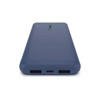 Baterie externa Belkin, 10000 mAh, Boost Charge, 15W, 3 porturi Type-C/2x USB, Cablu Type-C, Albastru
