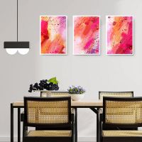 Set 3 tablouri picturi abstracte - Dimensiune multicanvas: 3 tablouri 80x120 cm