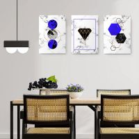 Set 3 tablouri minimaliste forme geometrice - Dimensiune multicanvas: 3 tablouri 80x120 cm