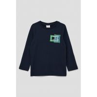 Bluza de bumbac cu imprimeu pe piept