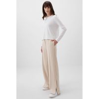 Pantaloni din amestec de modal cu croiala ampla