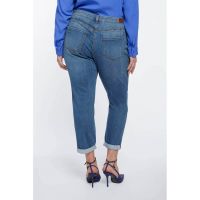 Blugi crop cu croiala conica