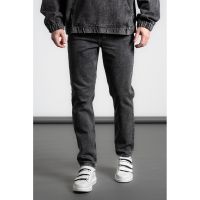 Blugi slim fit cu talie medie